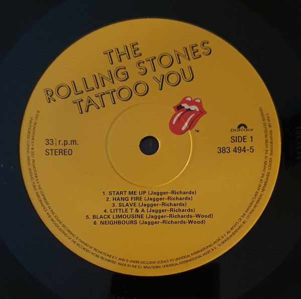 Rolling Stones* : Tattoo You (LP, Album, RE, RM, 40t)