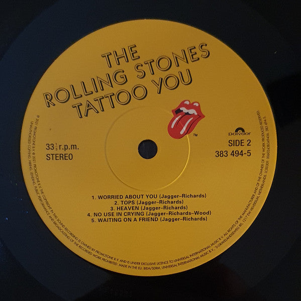 Rolling Stones* : Tattoo You (LP, Album, RE, RM, 40t)