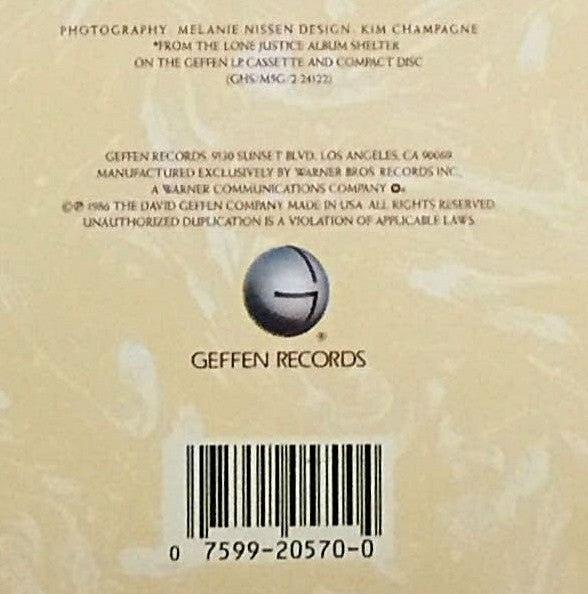 Lone Justice : Shelter (12", Maxi)