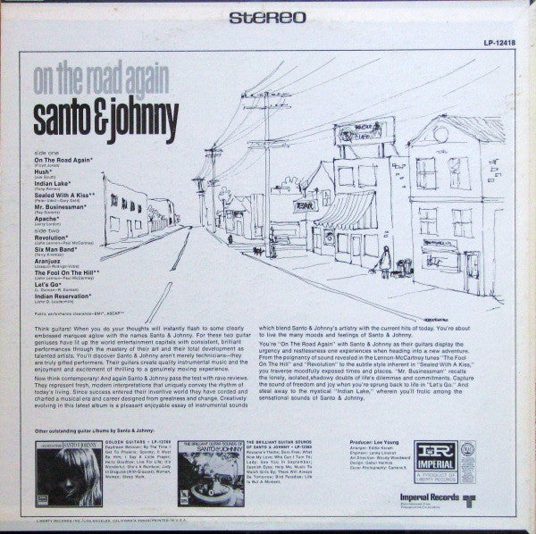 Santo & Johnny : On The Road Again (LP, Album)