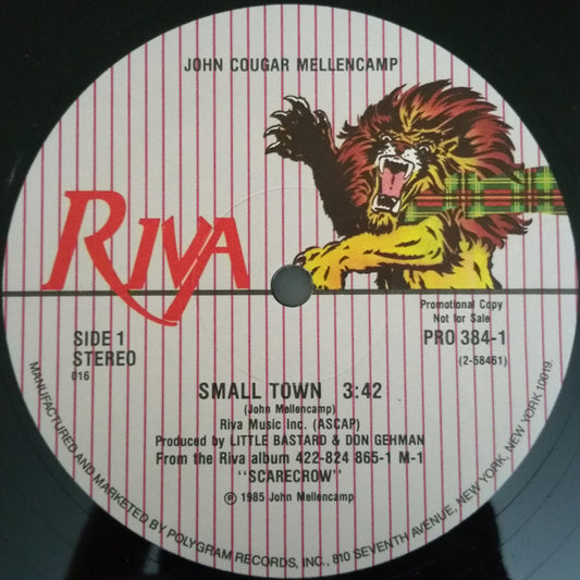 John Cougar Mellencamp : Small Town (12", Promo)