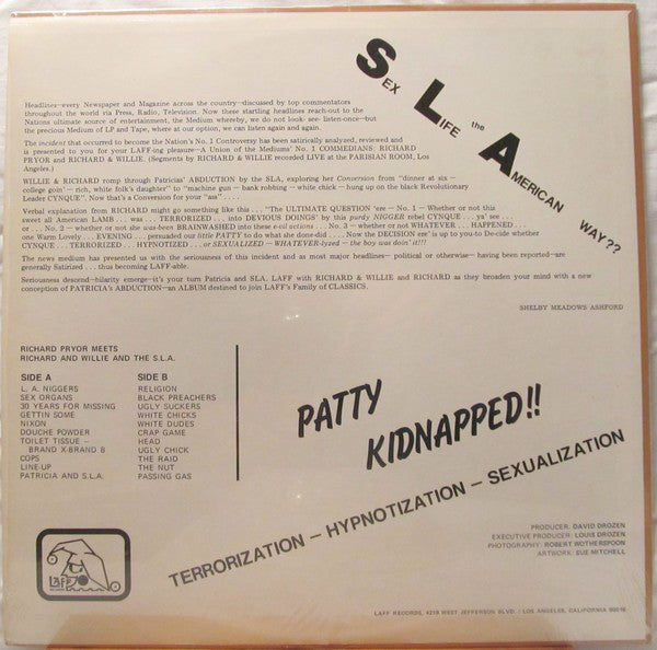 Richard Pryor / Richard & Willie : Richard Pryor Meets...Richard & Willie And...The SLA!! (LP)