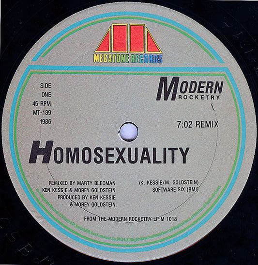 Modern Rocketry : Homosexuality (12")