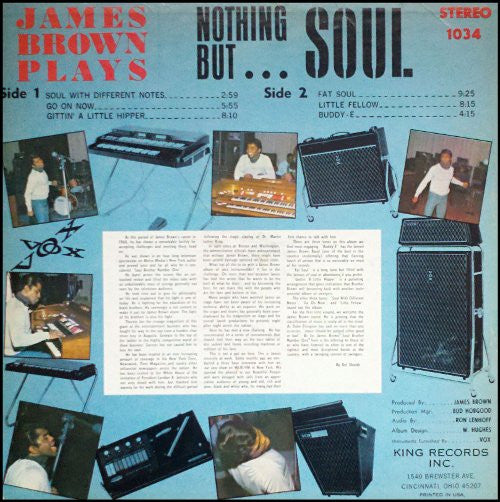 James Brown & The Famous Flames : James Brown Plays Nothing But Soul (LP, Album)