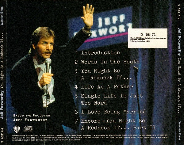 Jeff Foxworthy : You Might Be A Redneck If... (CD, Album, Club, RP)