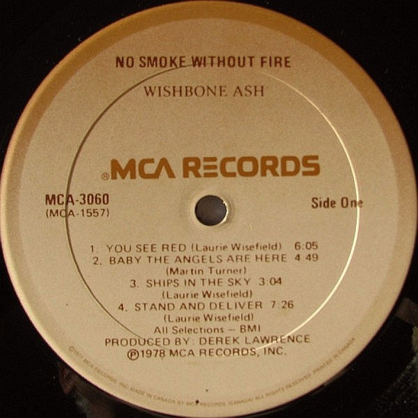 Wishbone Ash : No Smoke Without Fire (LP, Album)