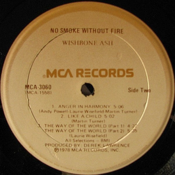 Wishbone Ash : No Smoke Without Fire (LP, Album)