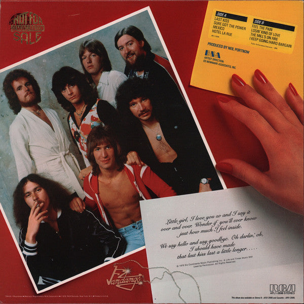 Fandango (6) : Last Kiss (LP, Album, RE)