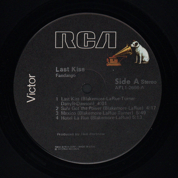 Fandango (6) : Last Kiss (LP, Album, RE)