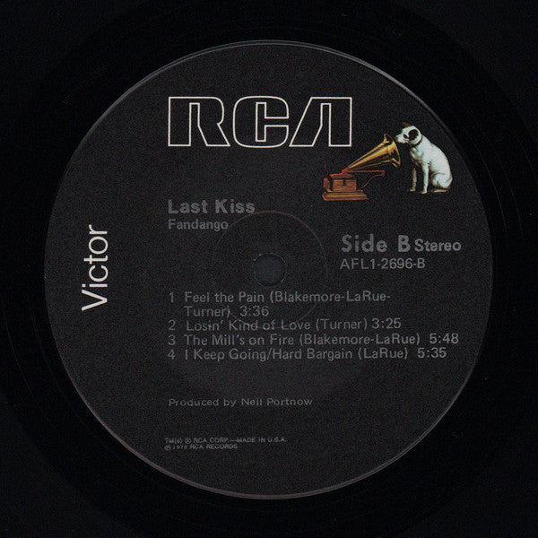 Fandango (6) : Last Kiss (LP, Album, RE)