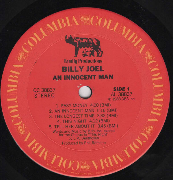 Billy Joel : An Innocent Man (LP, Album, Pit)