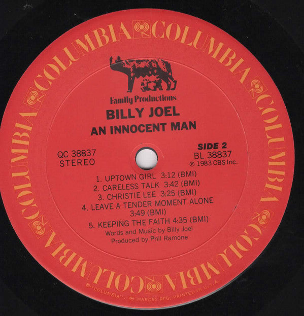 Billy Joel : An Innocent Man (LP, Album, Pit)