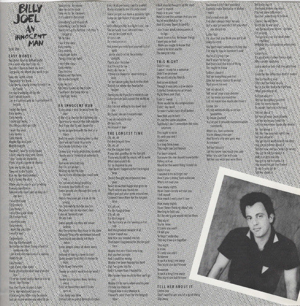 Billy Joel : An Innocent Man (LP, Album, Pit)