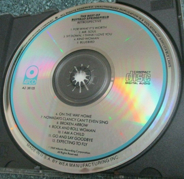 Buffalo Springfield : Retrospective - The Best Of Buffalo Springfield (CD, Comp, Club, RE)