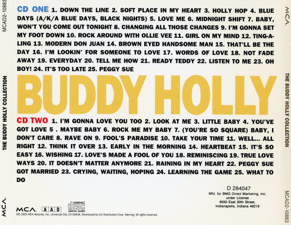 Buddy Holly : The Buddy Holly Collection (2xCD, Comp, Club)
