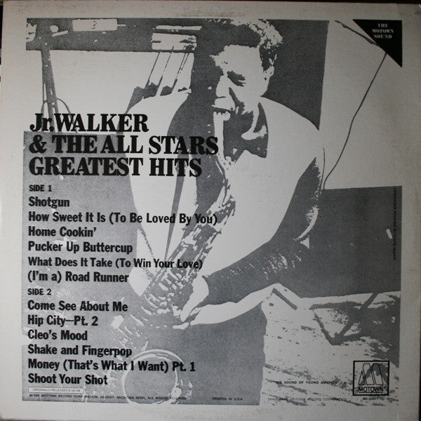 Jr. Walker & The All Stars* : Greatest Hits (LP, Comp, RE)