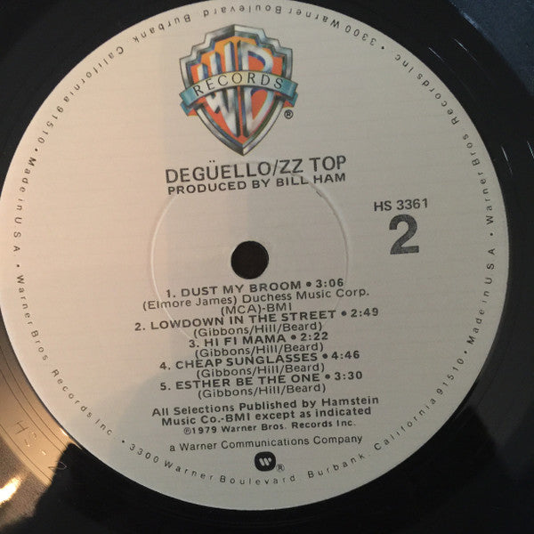 ZZ Top : Degüello (LP, Album, Jac)