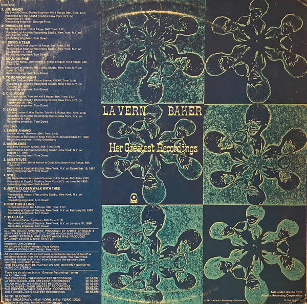 LaVern Baker : Her Greatest Recordings (LP, Album, Comp, Club, Jac)
