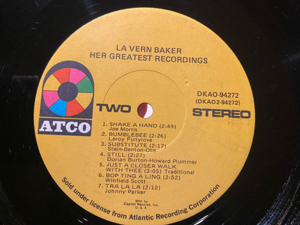 LaVern Baker : Her Greatest Recordings (LP, Album, Comp, Club, Jac)