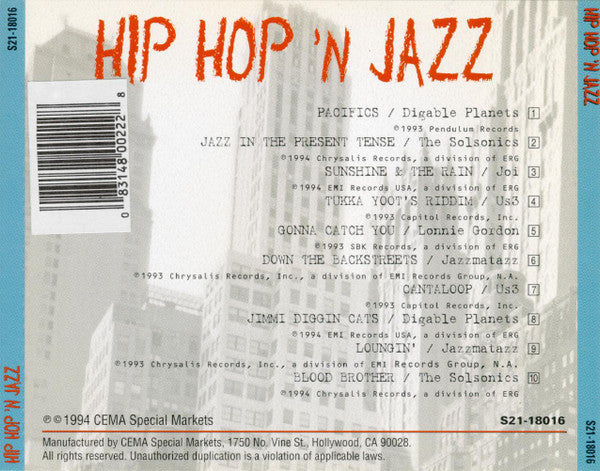 Various : Hip Hop 'N Jazz (CD, Comp)