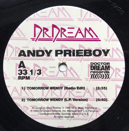 Andy Prieboy : Tomorrow Wendy (12", Single)