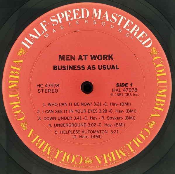 Men At Work : Business As Usual (LP, Album, Hal)
