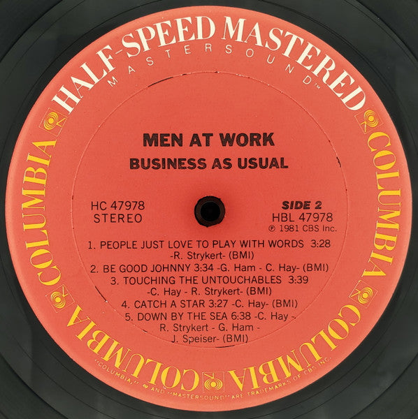 Men At Work : Business As Usual (LP, Album, Hal)