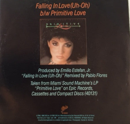 Miami Sound Machine : Falling In Love (Uh-Oh) (7", Single)