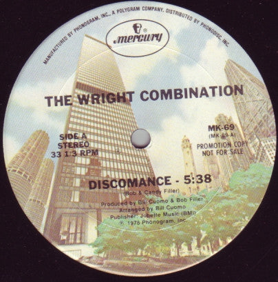 The Wright Combination : Discomance (12", Promo)