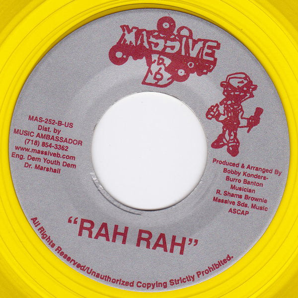 Elephant Man : Rah Rah (7", Yel)