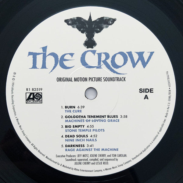 Various : The Crow (Original Motion Picture Soundtrack) (LP + LP, S/Sided, Etch + Album, Ltd, RE, RP, Blu)