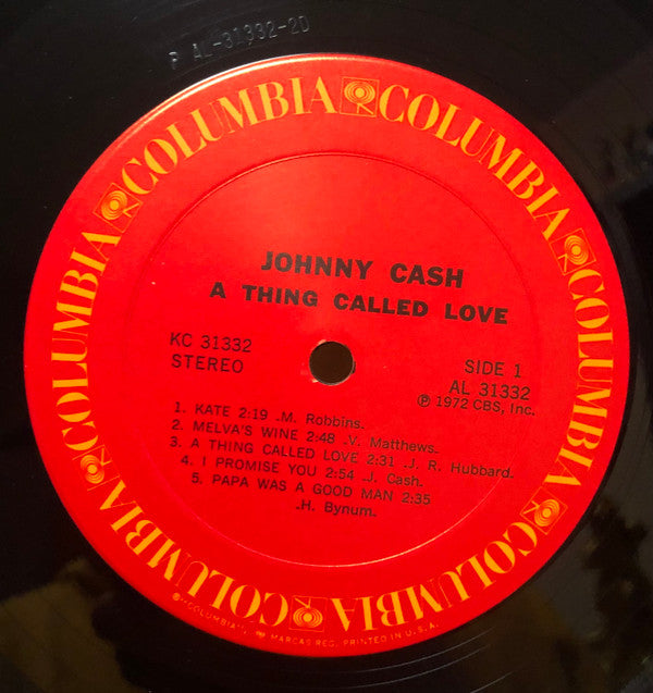 Johnny Cash : A Thing Called Love (LP, Album)