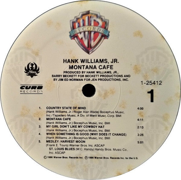Hank Williams, Jr.* : Montana Cafe (LP, Album)