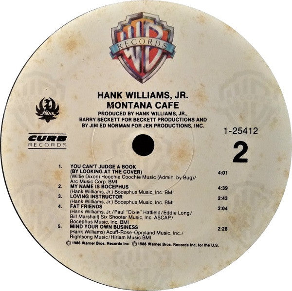 Hank Williams, Jr.* : Montana Cafe (LP, Album)