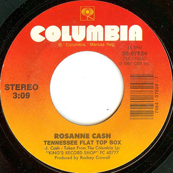 Rosanne Cash : Tennessee Flat Top Box / Why Don't You Quit Leaving Me Alone (7", Styrene, Car)