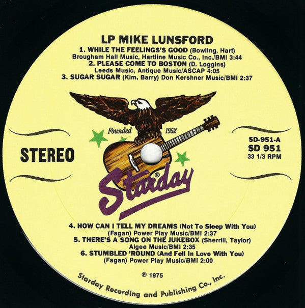 Mike Lunsford : Mike Lunsford (LP, Album)