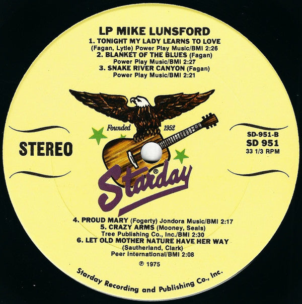 Mike Lunsford : Mike Lunsford (LP, Album)