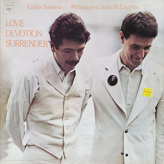 Carlos Santana & Mahavishnu John McLaughlin* : Love Devotion Surrender (LP, Album, Ter)
