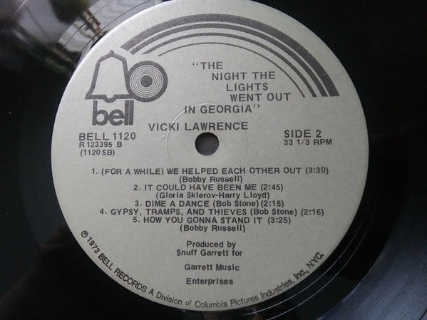 Vicki Lawrence : The Night The Lights Went Out In Georgia (LP, Album, Club)