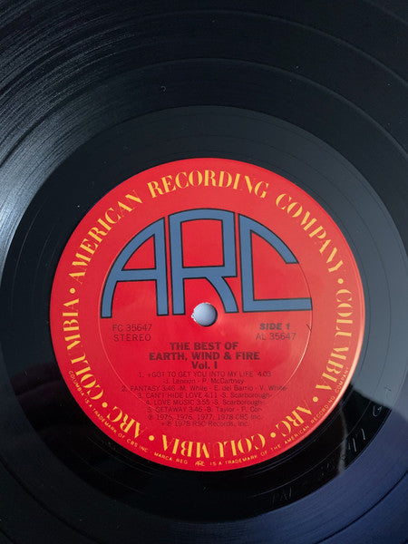 Earth, Wind & Fire : The Best Of Earth Wind & Fire Vol. I (LP, Comp, Car)