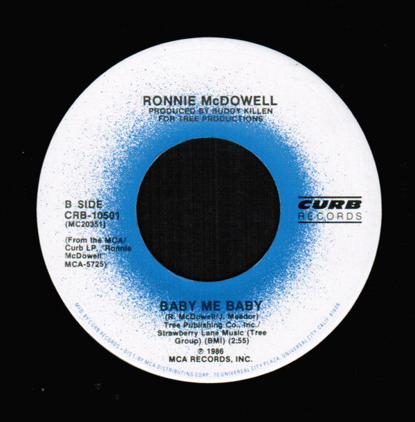 Ronnie McDowell : It's Only Make Believe / Baby Me Baby (7")