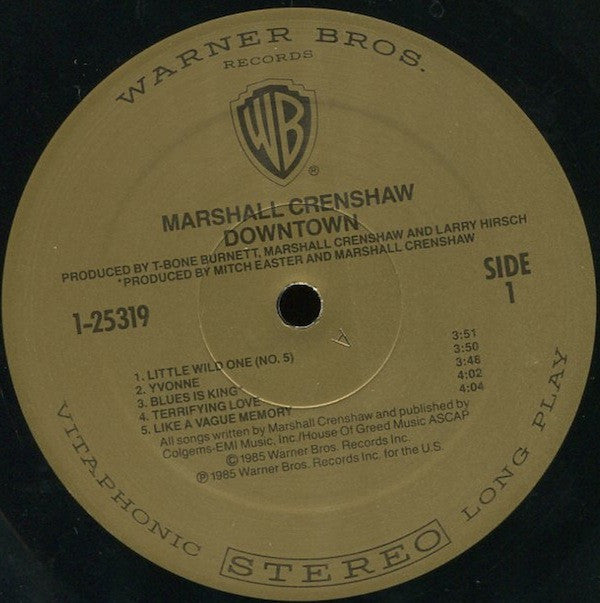 Marshall Crenshaw : Downtown (LP, Album, SRC)