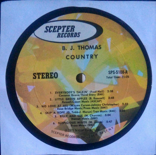 B.J. Thomas : Country (LP, Comp)
