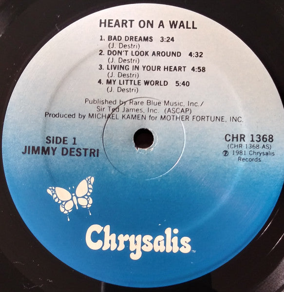 Jimmy Destri : Heart On A Wall (LP, Album, PRC)