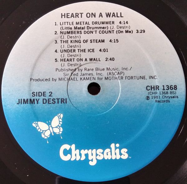 Jimmy Destri : Heart On A Wall (LP, Album, PRC)