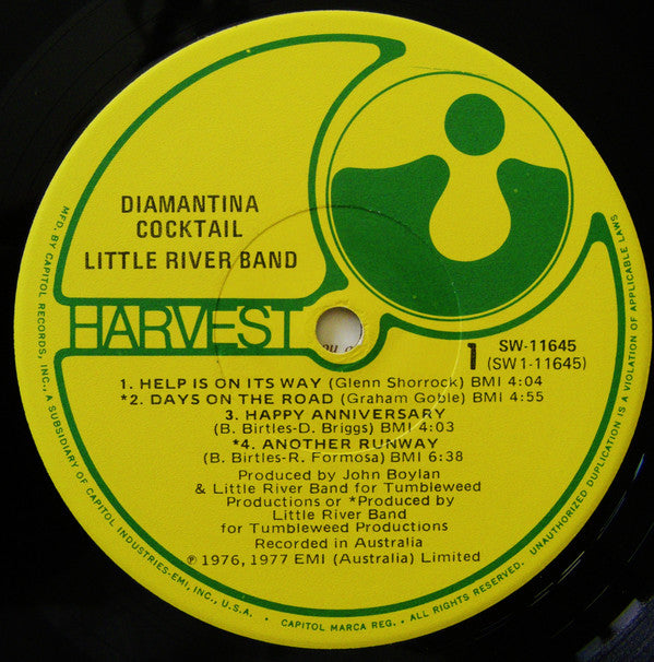 Little River Band : Diamantina Cocktail (LP, Album)