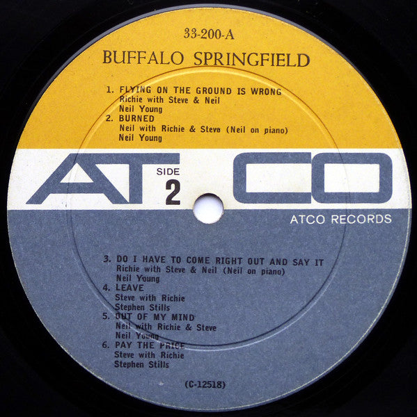 Buffalo Springfield : Buffalo Springfield (LP, Album, Mono, RE, Ter)