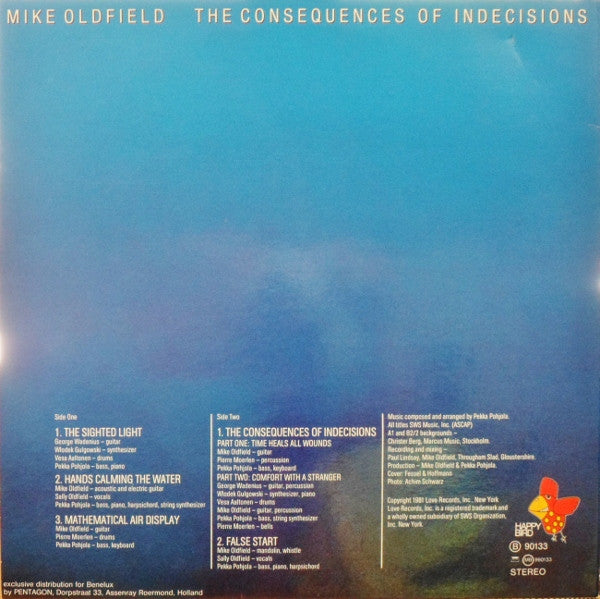Mike Oldfield : The Consequences Of Indecisions (LP, Album)