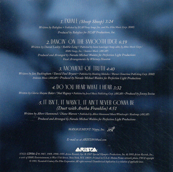 Whitney Houston : Exhale (Shoop Shoop) (CD, Maxi)