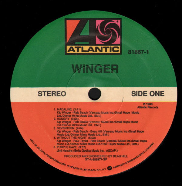 Winger : Winger (LP, Album, SP)